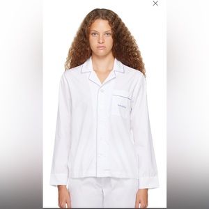 Sporty & Rich White Serif Pyjamas